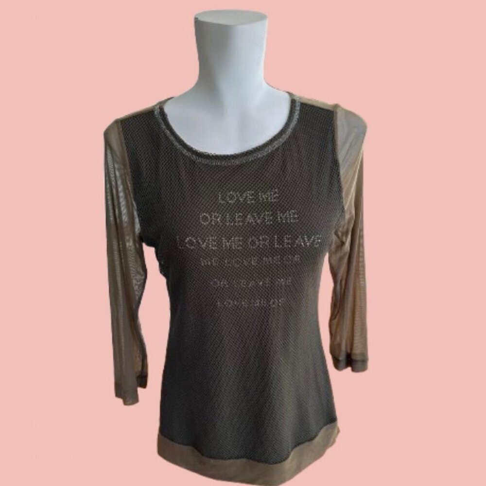 Vintage Y2K mesh overlay top by Canadian brand San Francisco